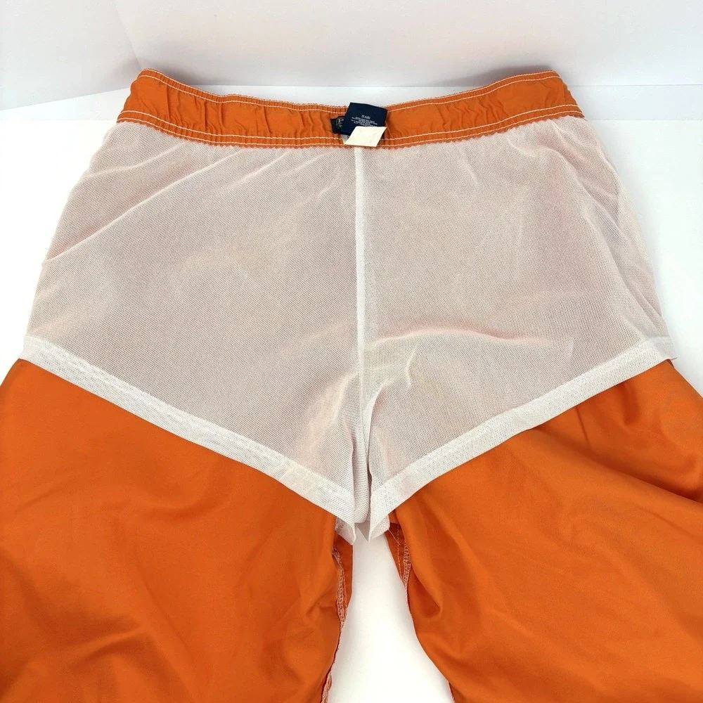 Polo Ralph Lauren Big Pony Orange Swim Trunks Board Shorts XL 18-20 Boys 28 Mens
